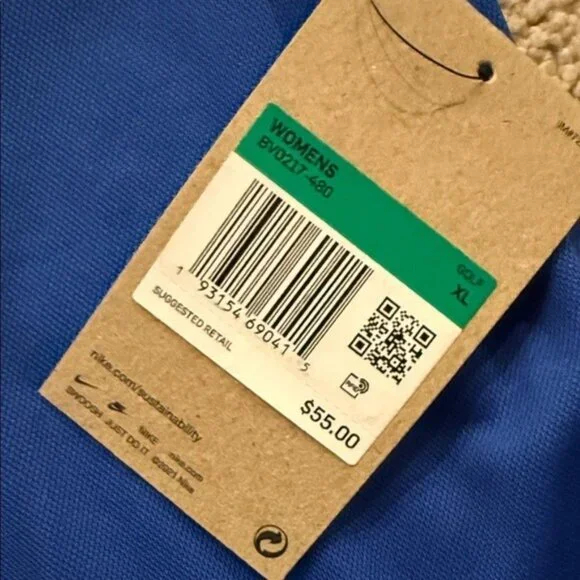 NWT Nike Women's Royal Blue Golf Polo - Athletic Wear - Golf Pro - Size XL - Picture 5 of 5